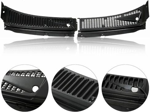 2 PCS Front Windshield Wiper Cowl Panel for 1999-2007 Ford F250 F350 F450 F550 Super Duty/2000-2005 Ford Excursion Window Cover Insert Panel Replacement for 3C3Z25022A68AAA 4C3Z25022A69AAA in Kuwait