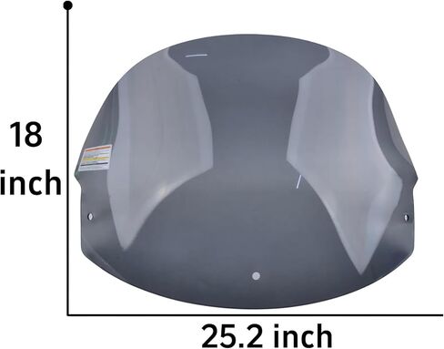 Panical Front Windshield Air Deflector Spoiler for Honda Goldwing F6B GL1800B Motorcycle Transparent heightened Hardening and Anti-Fog 2013-2017 Dark Gray heightened in Kuwait