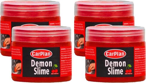 CarPlan Demon Slime 5.6 Oz - Car Interior Cleaner Gel | Putty Removes Dust & Dirt - for Detailing, Cleaning Vents, Cup Holders, Keyboards, Offices | Hot Cherry Scent in Saudi Arabia