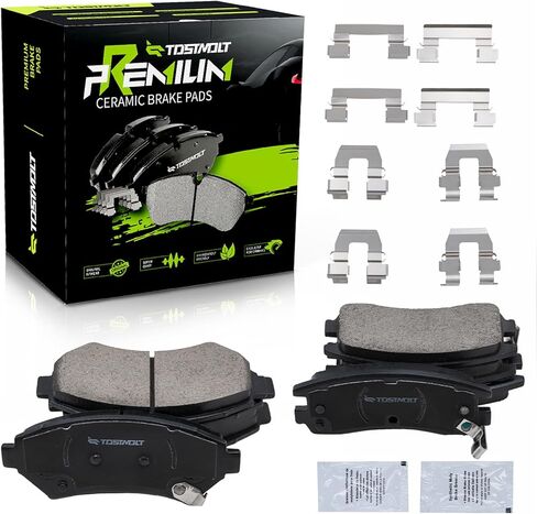 New 8pcs Complete Front+Rear Ceramic Disc Brake Pads Set Fit Grand Prix Regal Intrigue Century Monte Carlo Impala Aurora Park Avenue Riviera LeSabre Eldorado Seville DeVille Bonneville & More in Saudi Arabia