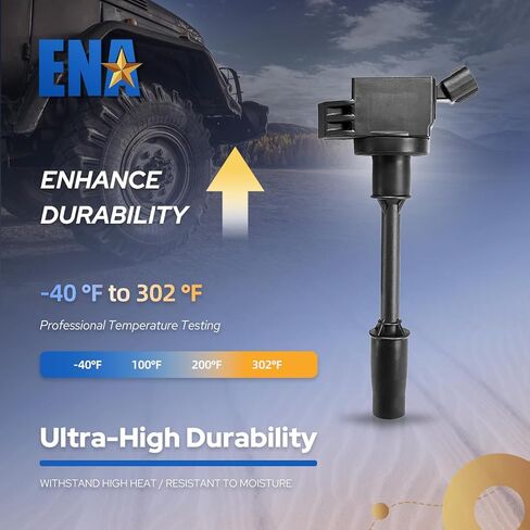 ENA Set of 4 Ignition Coil Compatible with Toyota Camry Corolla RAV4 UX200 Replacement for UF848 in Kuwait