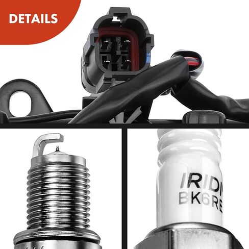 A-Premium 1x Ignition Coil Pack and 6x Iridium Spark Plugs Compatible with Hyundai Sonata 1999-2001 2005 & Kia Optima 2001 2004-2005, Magentis 2001-2006 in Kuwait
