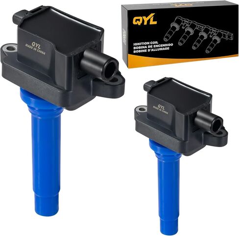 QYL 2Pcs Ignition Coil Pack Compatible with Kia Spectra Sephia L4 1.8L Replacement for C1181 UF253 in Kuwait