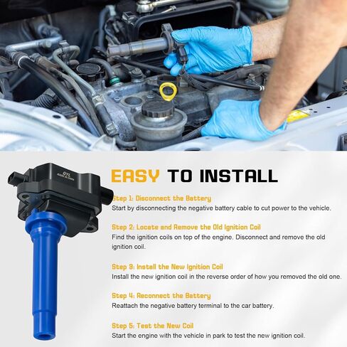 QYL 2Pcs Ignition Coil Pack Compatible with Kia Spectra Sephia L4 1.8L Replacement for C1181 UF253 in Kuwait