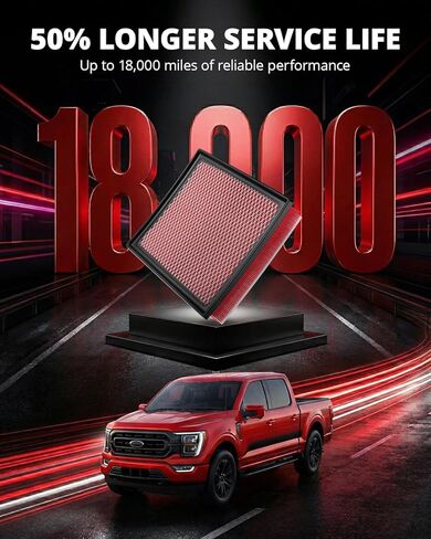 فلتر هواء محرك EVIL ENERGY، متوافق مع Toyota 2013-2021 Tundra، 2014-2022 Sequoia، 2016-2023 Tacoma، استبدل CA11895 in Kuwait
