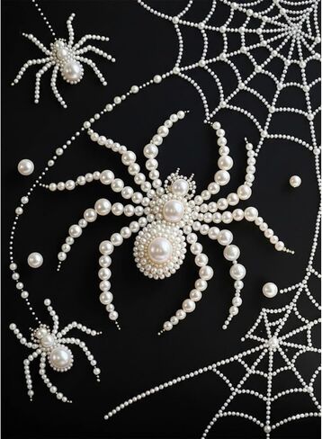 APVZARHT DIY 3D Pearl Painting Kit, Spider Design Pearl Painting for Adults and Beginners, Plastic Pearl Art Craft for Home Wall Decor 12x16 inches in Kuwait