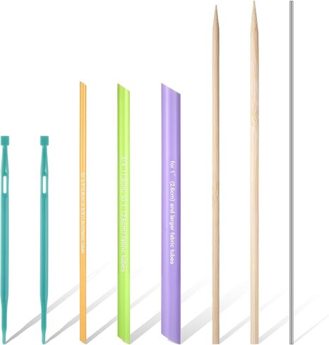 8PCS Quick Turn Fabric Set Purple Thang Sewing Tools Set, Assorted Sizes Tube Turners for Sewing Threading Fabric Tube Turners Multifunctional Fast Turning Tool for Craft DIY Projects Tools in Kuwait