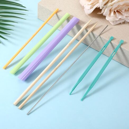 8PCS Quick Turn Fabric Set Purple Thang Sewing Tools Set, Assorted Sizes Tube Turners for Sewing Threading Fabric Tube Turners Multifunctional Fast Turning Tool for Craft DIY Projects Tools in Kuwait