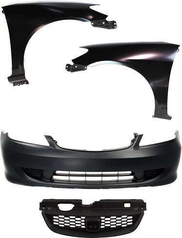 Garage-Pro Bumper Cover KIT Compatible with Honda Civic 2004-2005 Coupe Primed Front in Kuwait