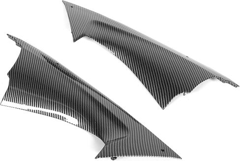 2pcs Fairing Air Deflectors, Frame Fairing Cover, Carbon Fiber Style Side Air Duct Cover Insert Part Insert Fit for YZF R6 2008‑2016 in Kuwait