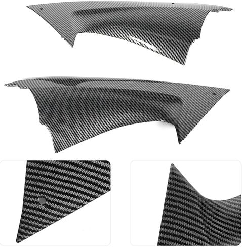 2pcs Fairing Air Deflectors, Frame Fairing Cover, Carbon Fiber Style Side Air Duct Cover Insert Part Insert Fit for YZF R6 2008‑2016 in Kuwait