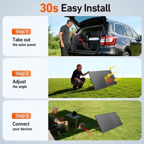 DOKIO Solar Suitcase 100W Portable Foldable Solar Panel 18v Monocrystalline 23.8 * 19.3 * 1.3in with Controller to Charge 12 Volts Batteries (All Lead/Acid Types: Vented AGM Gel) RV Camping Marine in Saudi Arabia