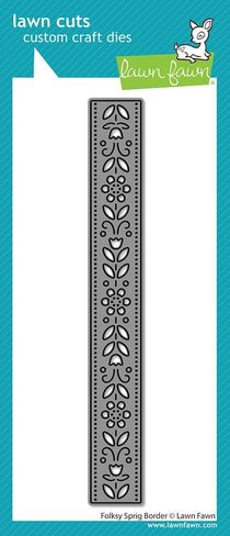 قالب مستقل بذاته من Lawn Fawn LF4047 Folksy Sprig Border in Kuwait