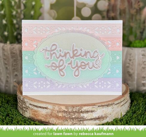 قالب مستقل بذاته من Lawn Fawn LF4047 Folksy Sprig Border in Kuwait