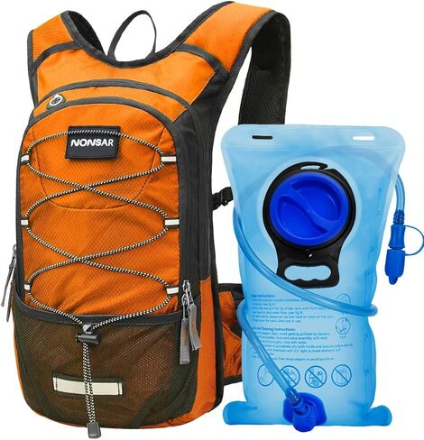NONSAR Hydration Backpack, Hiking Backpack with 3L Water Bladder, Lightweight Insulation Hydration Pack, Water Backpack for Hiking, Cycling, Running, Festival, Camping for Men Women in Kuwait