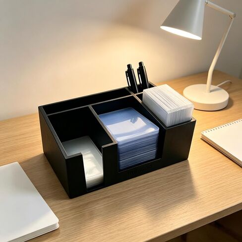 Toploader Dispenser & Penny Sleeve Holder - Dual Compartment Holds 300 Penny Sleeves & up to 100 Top Loaders (5 Compartments) in Saudi Arabia