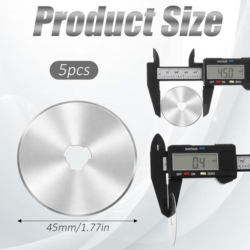 5 Pcs Rotary Cutter Blades 45mm Rotary Cutter Replacement Blades 45mm Rotarys Blade for Fabric Crafts Quilting in Saudi Arabia