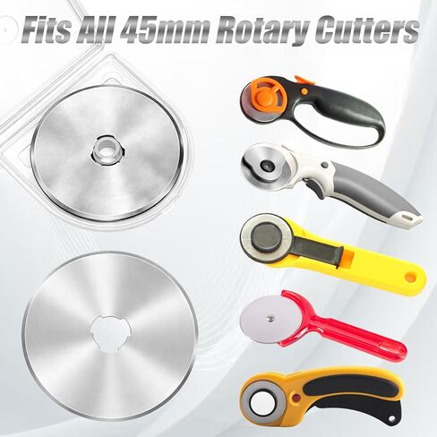 5 Pcs Rotary Cutter Blades 45mm Rotary Cutter Replacement Blades 45mm Rotarys Blade for Fabric Crafts Quilting in Saudi Arabia