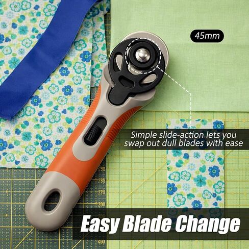 5 Pcs Rotary Cutter Blades 45mm Rotary Cutter Replacement Blades 45mm Rotarys Blade for Fabric Crafts Quilting in Saudi Arabia