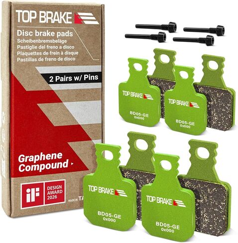 TOP BRAKE 2 Pairs Disc Bike Brake Pads for MAGURA 4 Piston MT5/ MT7/ MT5E/MT7 PRO/MT Trail Front (Pin Included) in Kuwait