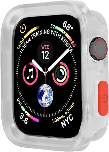 حافظة SDOCEBF ممتصة للصدمات لساعة Apple Series 9 8 7 6 5 4 SE 40 41 مم، حافظة Apple Watch Series 9 حافظة رفيعة ناعمة من مادة TPU مقاومة للصدمات وغطاء حماية ممتص للصدمات لملحقات iWatch (بدون واقي شاشة) in Saudi Arabia