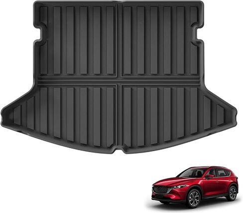 SMABEE البضائع بطانة لمازدا CX-5 CX5 2017-2025 جميع الأحوال الجوية البضائع حصيرة فرش داخلي للسيارات والشاحنات اكسسوارات TPE سيارة الداخلية الأسود in Kuwait
