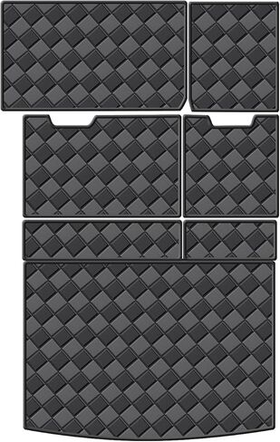 Cargo Mat for 2015-2020 Chevrolet Suburban/GMC Yukon XL 7 Seats Trunk Mat & 2ND+3RD Row Rear Backrest Mat, All Weather Rear Cargo Liner Back Seat Cover Protector in Saudi Arabia