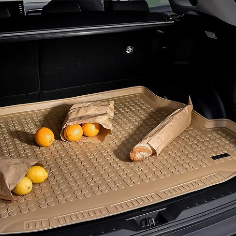 REZAW-PLAST Premium Trunk Mat Compatible with 2010 2011 2012 2013 2014 2015 Lexus RX Cargo Mat All Weather Custom Fit Tailored Odorless Rear Rubber Floor Mat SUV Accessories Beige in Saudi Arabia