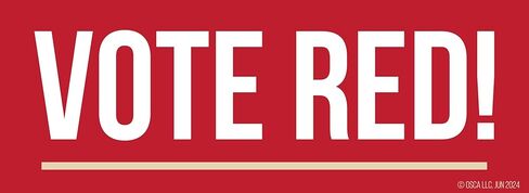 Car Magnet Vote RED! in Kuwait