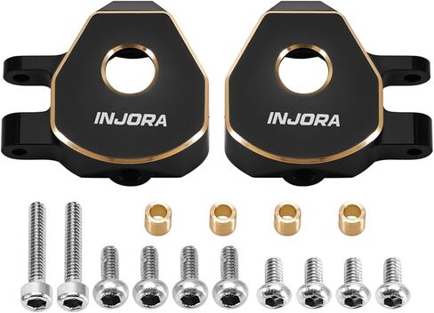 INJORA Black Coating Brass Steering Knuckles for 1/32 Redcat Ascent-32 Upgrade in Kuwait
