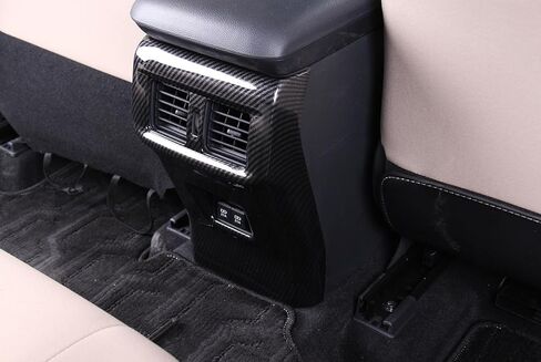 متوافق مع Toyota 2020-21-22-22-24-25 RAV4 حصريًا داخليًا هجينًا للتحكم المركزي في صندوق مسند الذراع الخلفي مخرج هواء العادم لحماية لوحة مضادة للركلة in Kuwait