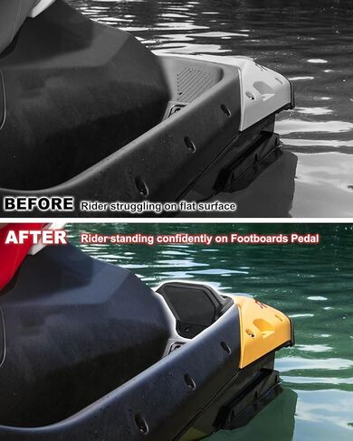 خطوة إسفين لـ Sea-Doo Spark 2024 2025، مجموعة دواسات مسند للقدم مع منحدر 45 درجة لملحقات Sea-Doo Spark 2024+ (قطعتان، استبدال #295101263) in Kuwait