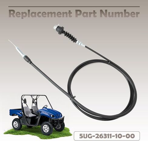 5UG-26311-10-00 Throttle Cable Compatible with Yamaha for Rhino 450 2006 2007 2008 2009 660 2004 2005 2006 2007 Throttle Control Cables Replacement for Yamaha YXR450FA YXR660FA YXR660FDU 4x4 in Kuwait