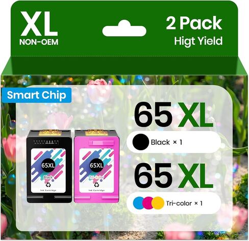 خراطيش حبر 65XL 65 حزمة كومبو سوداء/ملونة عالية الإنتاجية لطابعات HP DeskJet 3755 Envy 5055 خراطيش حبر HP 65XL 65 XL تعمل من أجل HP 2600 3772 3700 Envy 5055 5000 5070 5052 حبر الطابعة in Kuwait