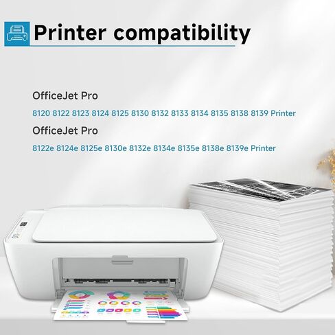 Skyink 923e 923XL Ink Cartridges Replacement for HP 923 XL Combo Pack Compatible for HP923XL HP923 Printer 8135 8135e 8122e 8125e Officejet Pro 8138e 8120 8139e 8122e 4-Pack Black Cyan Yellow Magenta in Saudi Arabia