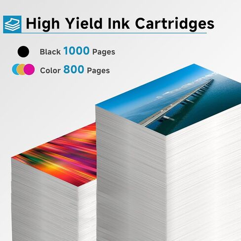 Skyink 923e 923XL Ink Cartridges Replacement for HP 923 XL Combo Pack Compatible for HP923XL HP923 Printer 8135 8135e 8122e 8125e Officejet Pro 8138e 8120 8139e 8122e 4-Pack Black Cyan Yellow Magenta in Saudi Arabia