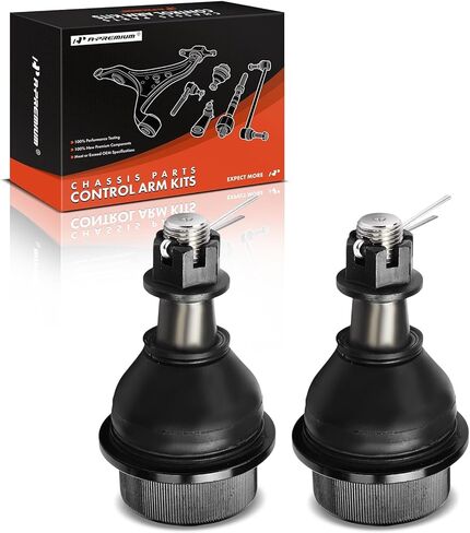 A-Premium 2 x Front Lower Ball Joints, Compatible with Chevrolet & GMC & Hummer - 1999-2010 - Silverado 1500 HD/2500 HD Classic/3500, Suburban 2500, Avalanche 2500, Sierra 3500 HD, Yukon XL 2500, H2 in Kuwait
