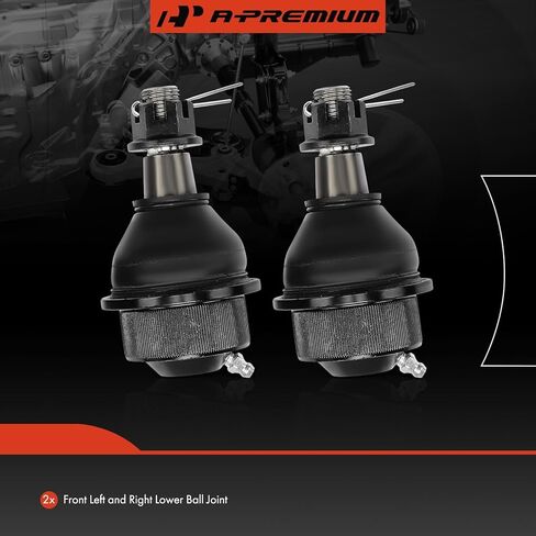 A-Premium 2 x Front Lower Ball Joints, Compatible with Chevrolet & GMC & Hummer - 1999-2010 - Silverado 1500 HD/2500 HD Classic/3500, Suburban 2500, Avalanche 2500, Sierra 3500 HD, Yukon XL 2500, H2 in Kuwait