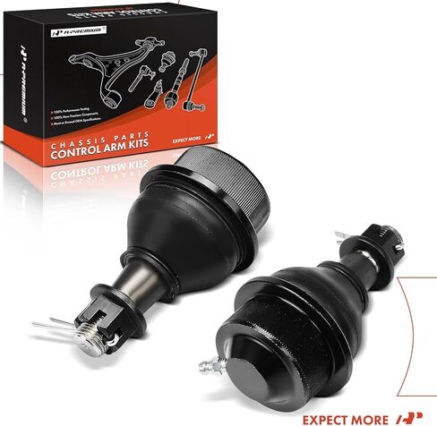 A-Premium 2 x Front Lower Ball Joints, Compatible with Chevrolet & GMC & Hummer - 1999-2010 - Silverado 1500 HD/2500 HD Classic/3500, Suburban 2500, Avalanche 2500, Sierra 3500 HD, Yukon XL 2500, H2 in Kuwait