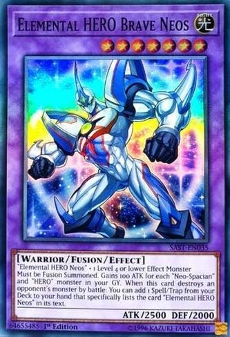 يو غي أوه! - Elemental Hero Brave Neos - SAST-EN035 - Savage Strike - الإصدار الأول - نادر جدًا in Kuwait