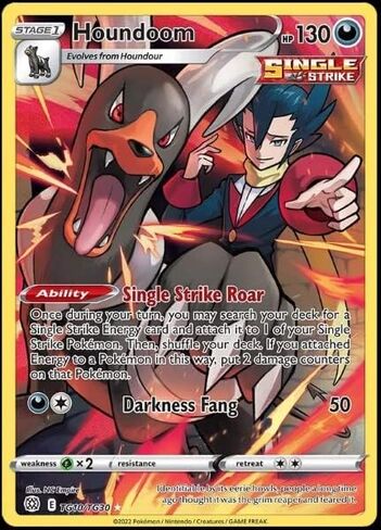 Houndoom TG10/TG30 - النجوم الرائعة - بطاقة بوكيمون لمعرض المدرب - رقائق هولو in Kuwait