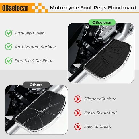 Motorcycle Passenger Foot Pegs Rear Passenger Compatible with Honda Magna VF250 VT250 VF750, Compatible with Yamaha V-STAR DragStar XVS400/600/650/650A, Virago XV125/250/400 1988-2013 in Kuwait