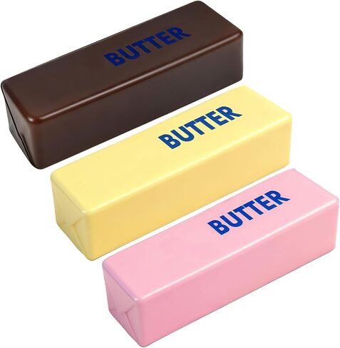 Butter Squishyies Fidget 3 Pcs, Super Soft Butter-Shaped Slow Rising Squeeze, Stress Relief Anxiety Relaxation Squishies, Ideal for Birthday Gifts, Party Favors and Classroom Prizes in Saudi Arabia