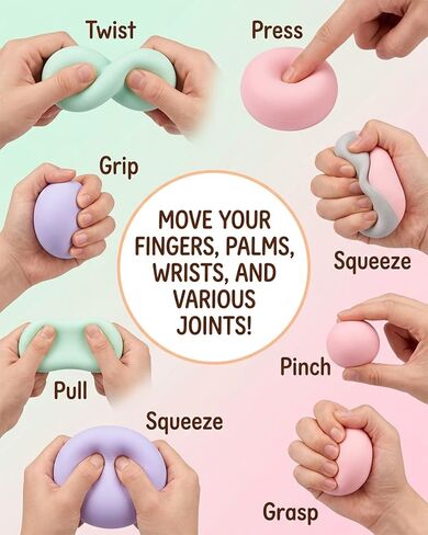 Coconut Oil Stress Ball Crunchy Squishy Sand Filled Grape Clay Squishies Snowball Vacuum Gel Foam Cheese Fillable Balls Stressball Fidget Snow Moldable Squeeze Crunch Ocean Squishys Beach(1.6IN6pcs) in Saudi Arabia
