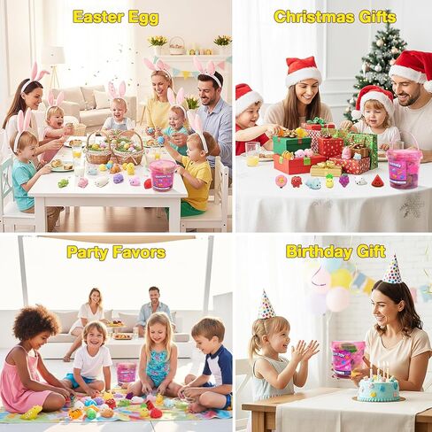 30 Pack Mochi Squishy Toys, Cute Mini Squishies Party Favors for Kids 3-5 4-8 8-12 Boys Girls, Classroom Treasure Box Prizes, Easter, Goodie Bag Stuffers, Stress Relief Sensory Fidget Toys in Saudi Arabia