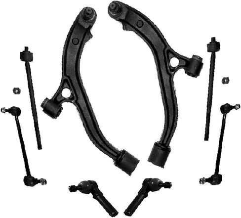 Suspension Kit Assembly Front Left Driver Right Passenger Inner Outer Lower Side Mild Steel Joint Tie Rods Sway Bar for Plymouth for Dodge for Chrysler Bushing Bolt-on-Mounting Style in Saudi Arabia