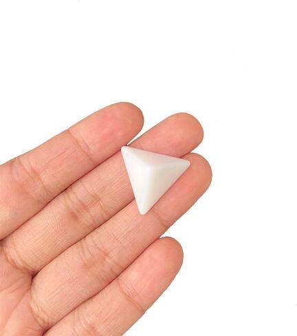 50PCS Blank Opaque D4 Dice 20mm (Approx. 3/4 inch) – Polyhedral Dice for RPGs & Tabletop Games, 4-Sided Dice(White) in Kuwait