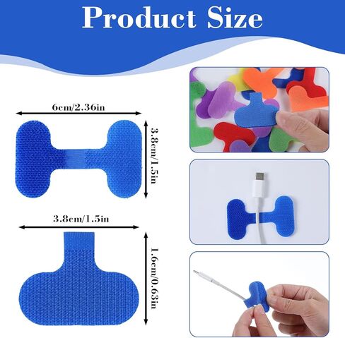 Multi-Color Cable Labels,40 Pcs Cord Labels for Electronics Reusable Cable Tags and Wire Tags for Computers Management Identification Writable Surface (8 Colors) in Kuwait