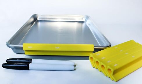 Culinary ID Bands Yellow Silicone Sheet Pan Clip Label, Writable and Erasable, Reusable Food Grade Silicone, Dry Erase Compatible, Organize and Identify Sheet Pans Easily, 1 Pack in Saudi Arabia