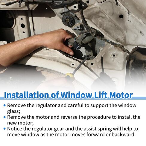 Left Front Power Window Regulator Lift Motor for Hyundai Sonata L4 2.4L Sedan Only 2011-2015 No.824503S011 6 Pin Car Window Glass Lift Motor in Kuwait
